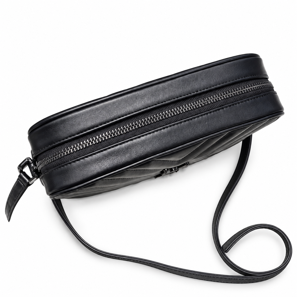 Saint Laurent YSL Lou Camera Bag – Black on Black