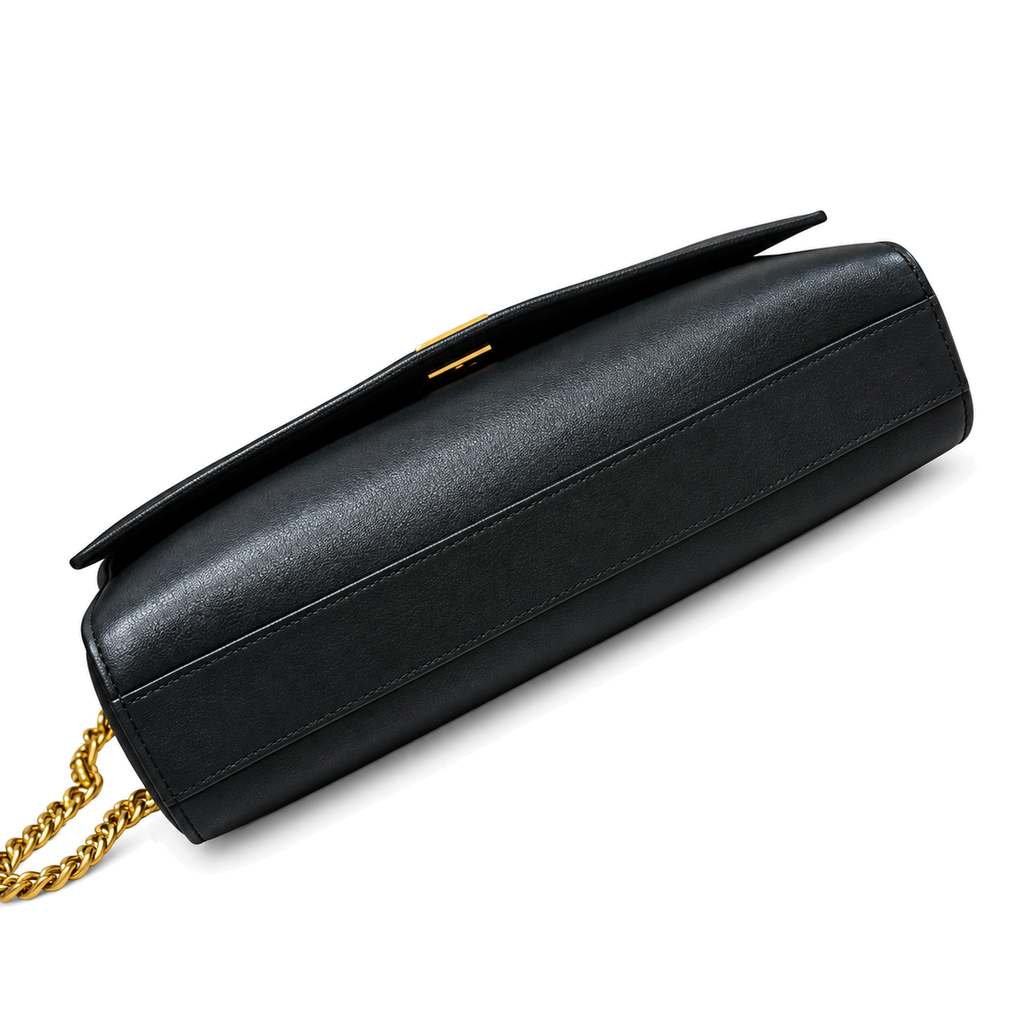 Saint Laurent YSL Kate Large Chain Bag – Black Leather