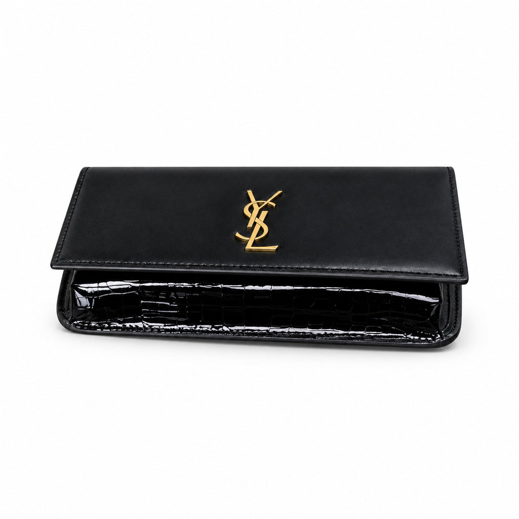Saint Laurent Manhattan Chain Wallet Bag in Black