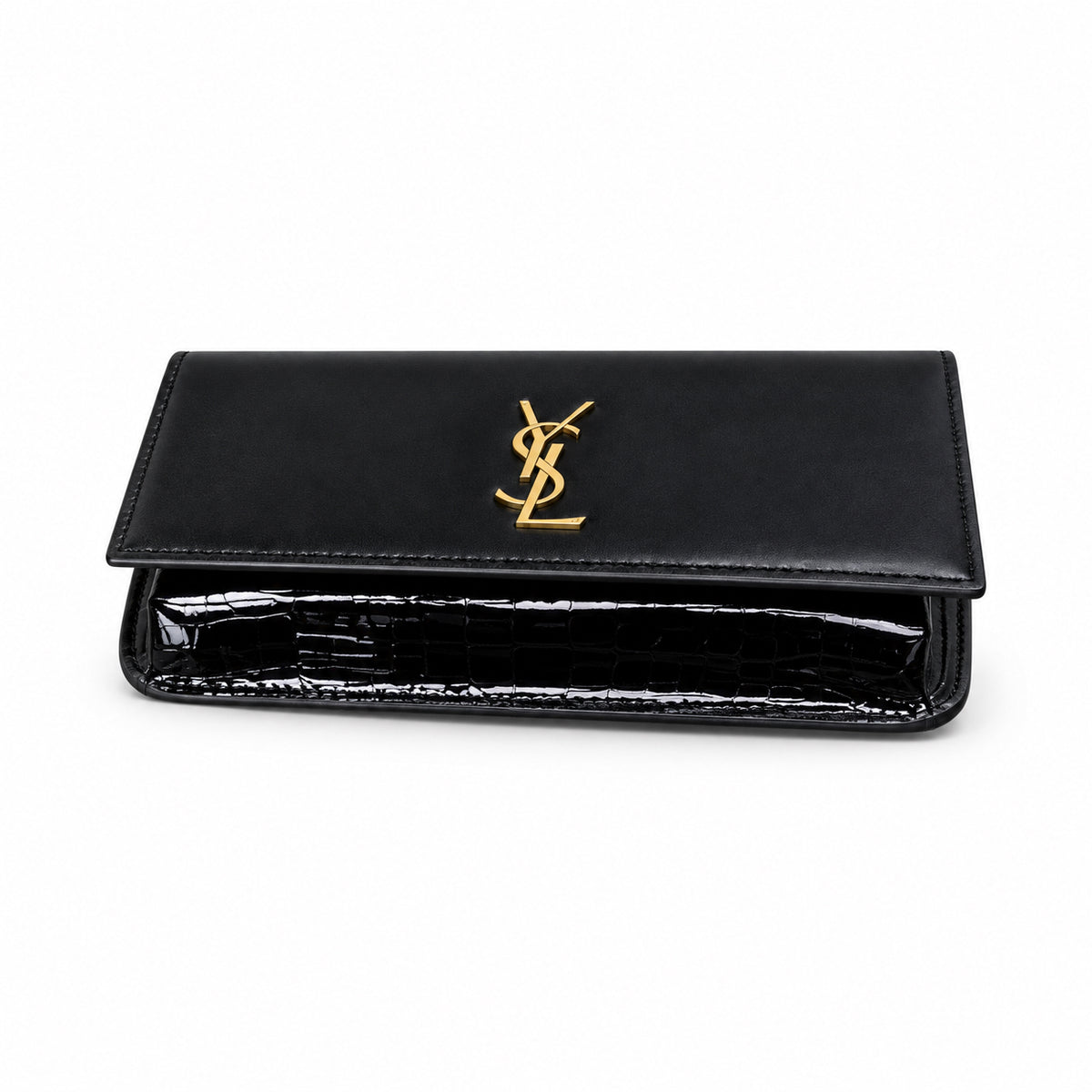 Saint Laurent Manhattan Chain Wallet Bag in Black