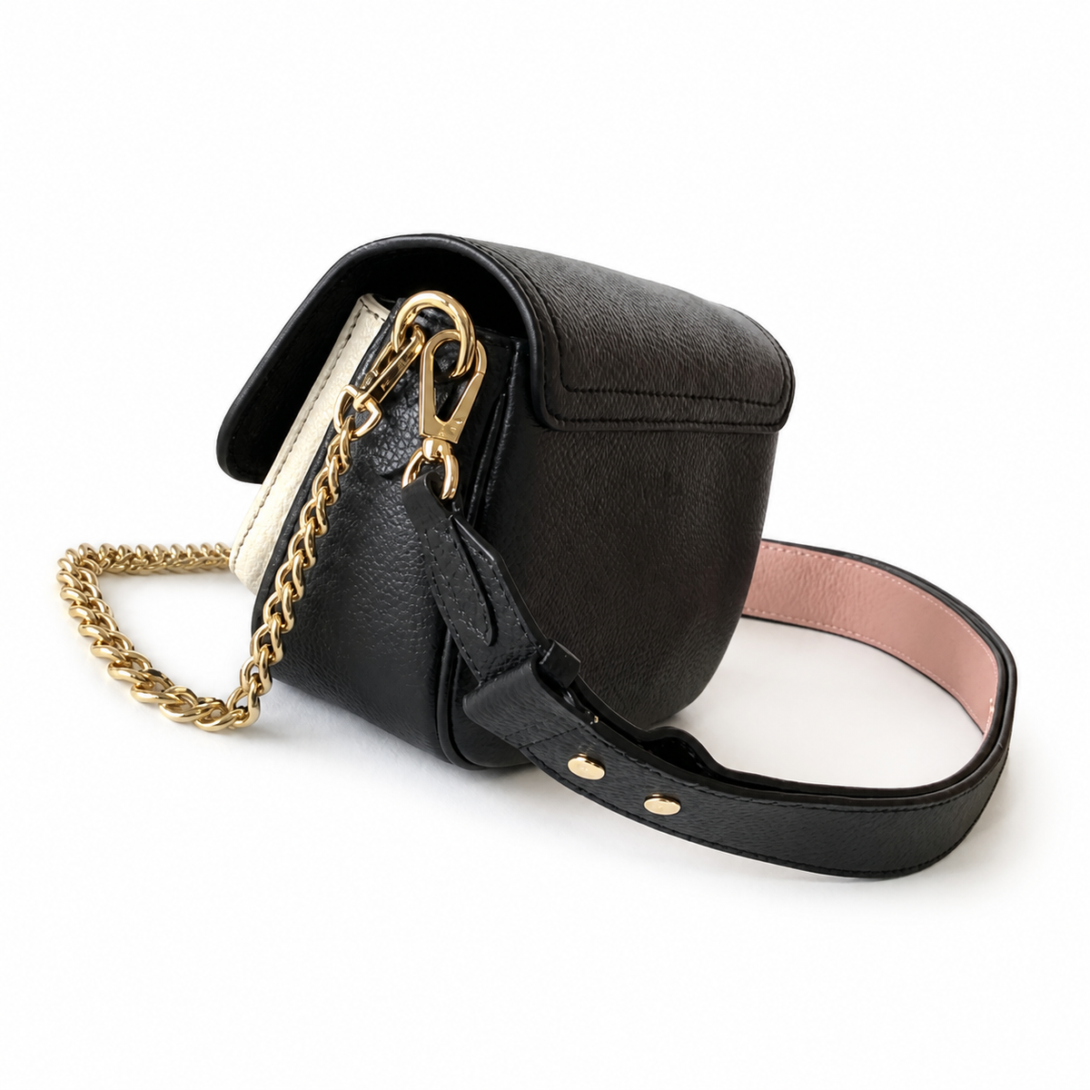 Louis Vuitton Lock Me Tender – Black Cream Bicolor Chain