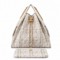 Chanel Quilted Leather Grand Shopper Shoulder Bag
