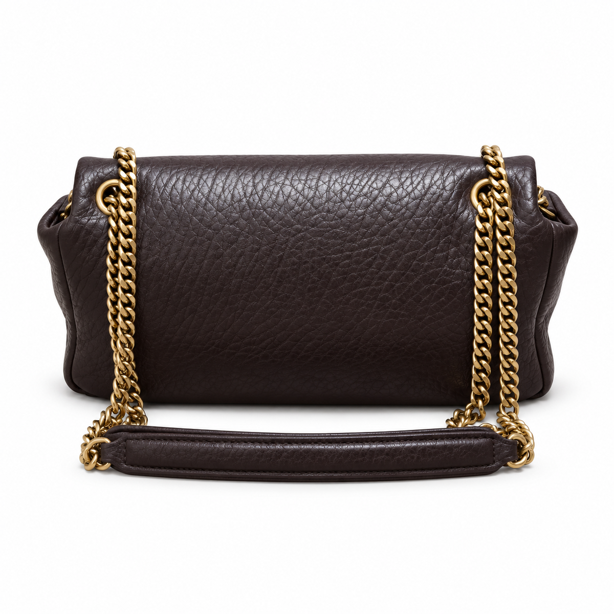 YSL Saint Laurent Envelope Chain Bag Dark Brown