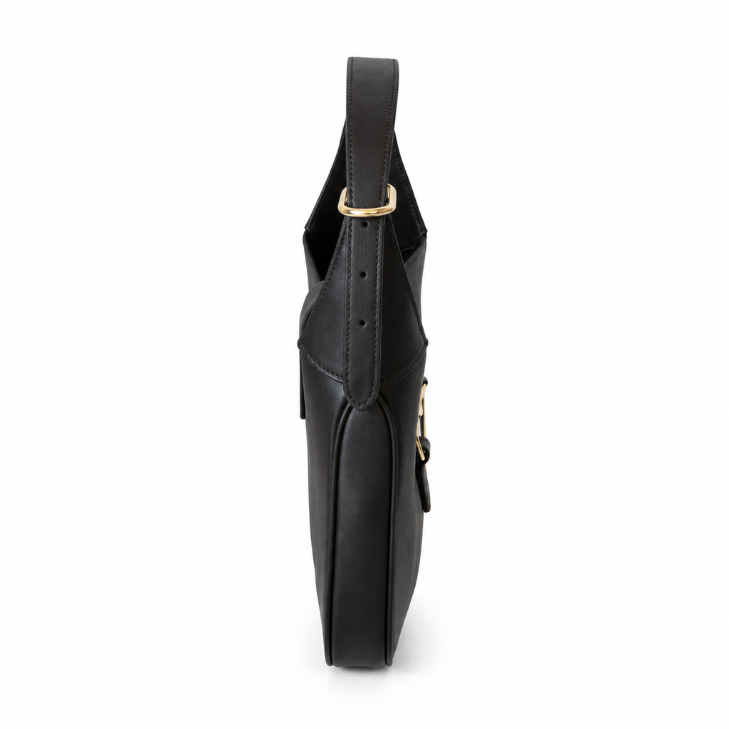 Gucci Jackie 1961 Small Hobo in Black Polished Leather