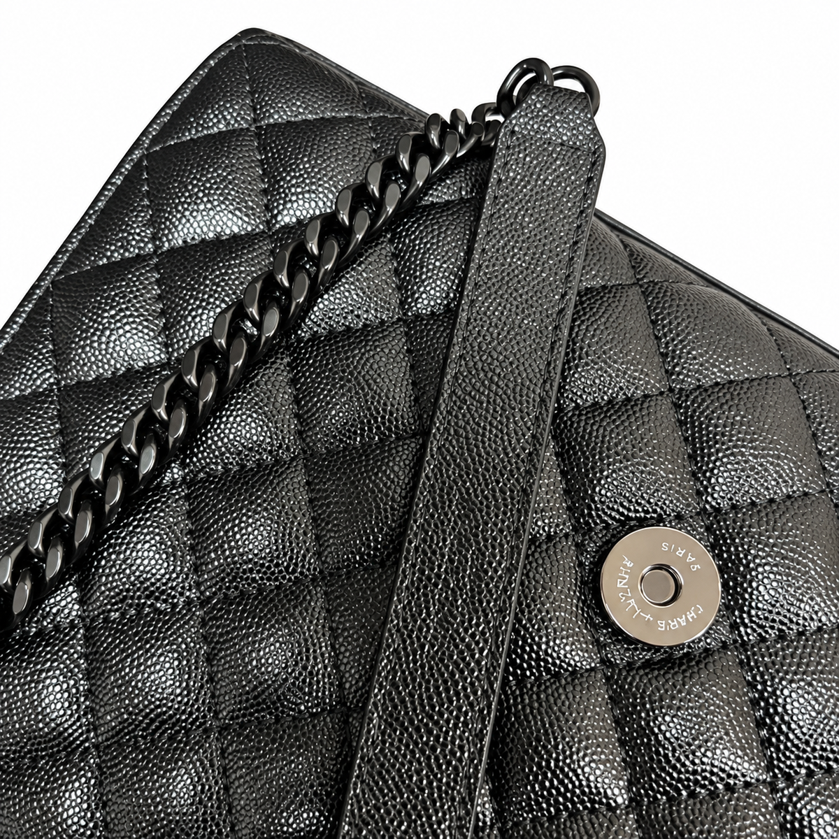 Saint Laurent YSL College Medium – Black on Black