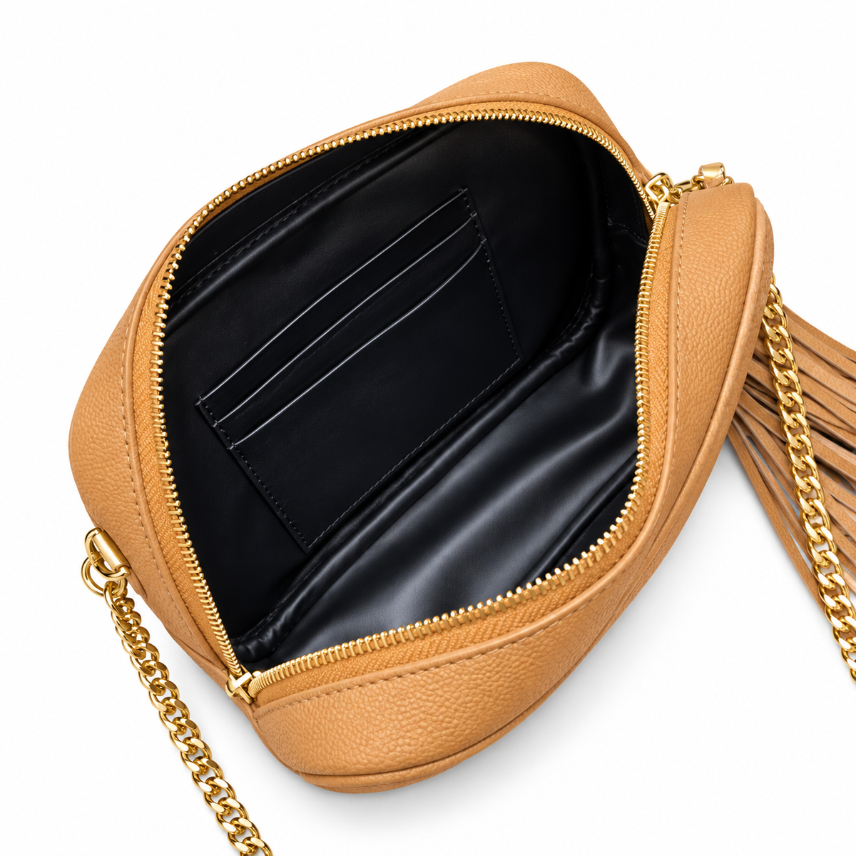 YSL Saint Laurent Lou Camera Bag in Caramel Matelassé Leather