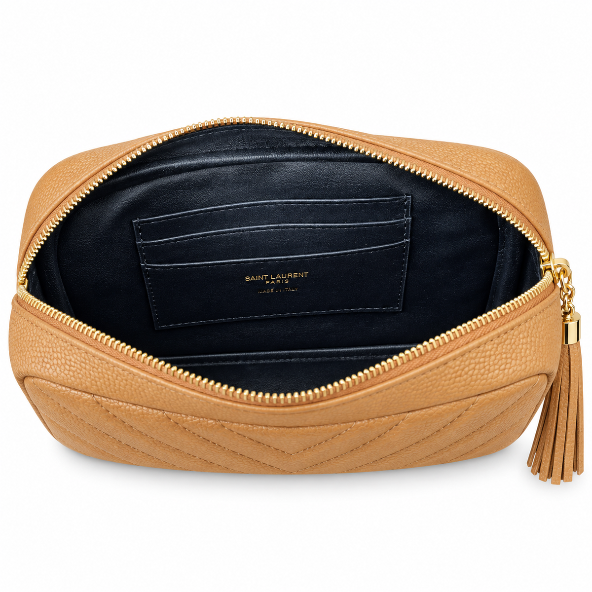Saint Laurent YSL Lou Camera Bag – Nude Beige Gold