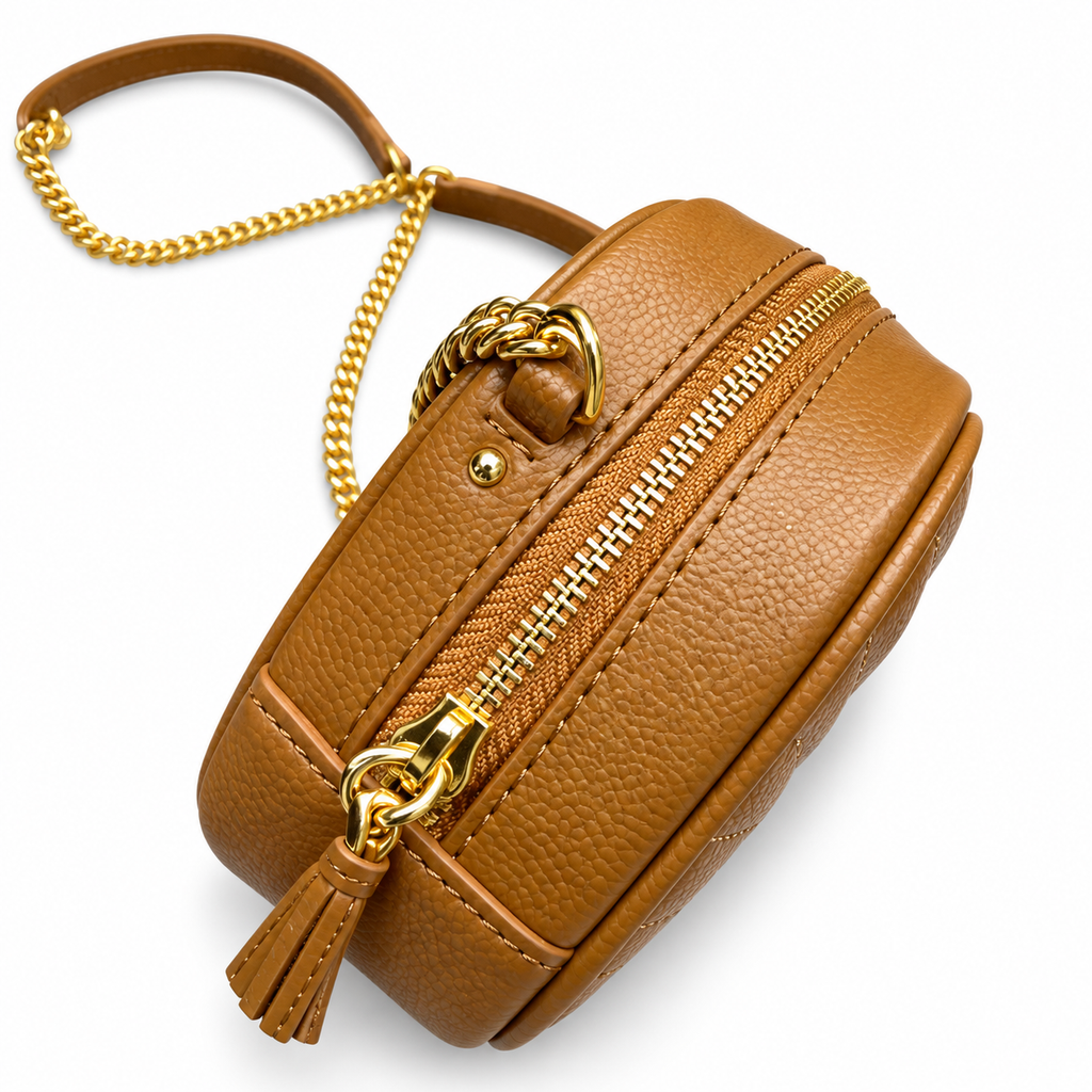 Saint Laurent YSL Lou Mini Camera Bag – Caramel Gold
