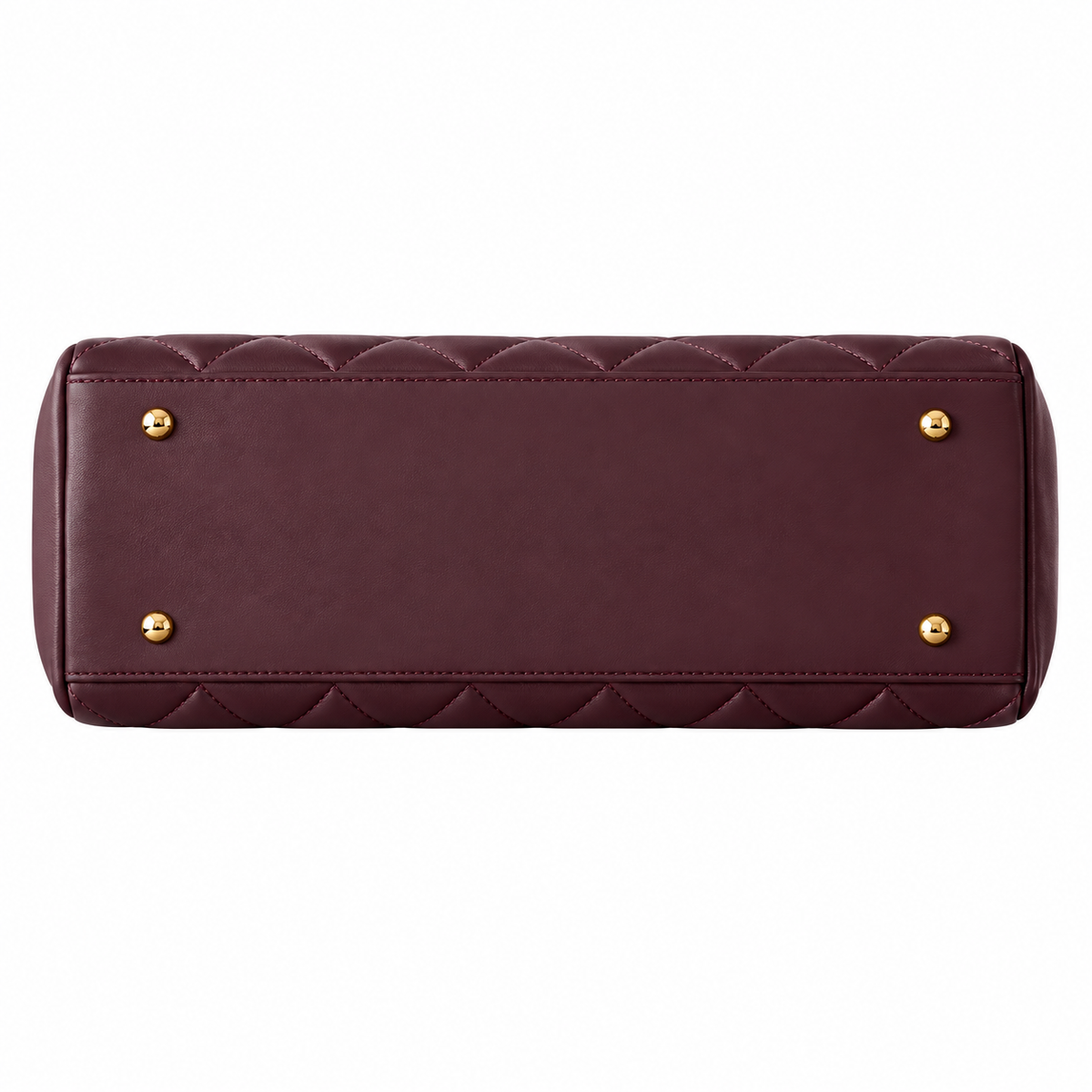 Chanel Large Embossed CC Flap Bag Lambskin Burgundy Gold 33cm