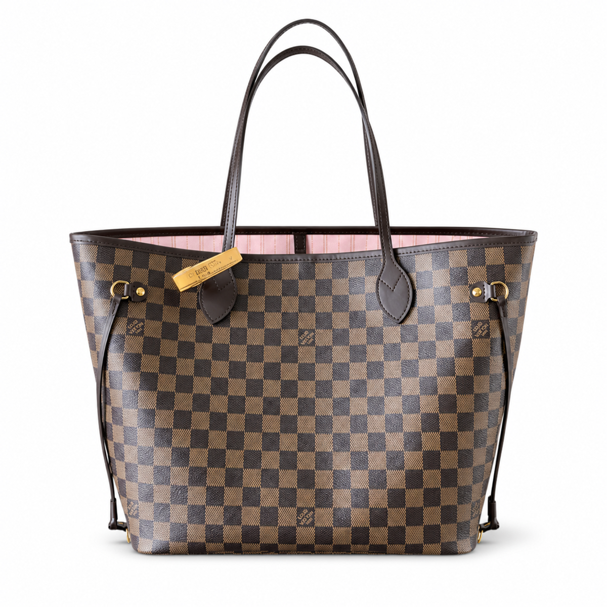 Louis Vuitton Neverfull MM – Damier Ebene Pink Interior