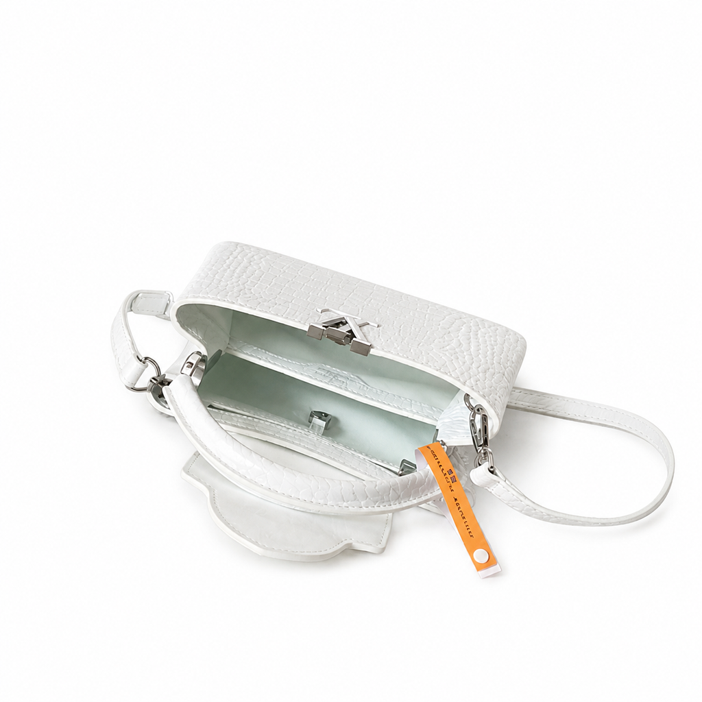 Louis Vuitton Capucines BB – White Crocodile Leather