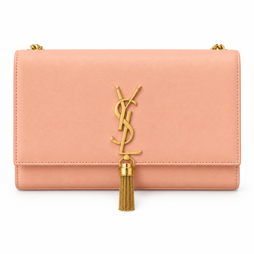 Saint Laurent YSL Kate Tassel Chain Bag – Blush Pink