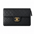 Chanel Quilted Lambskin CC Turn-Lock Backpack Black Gold 28cm