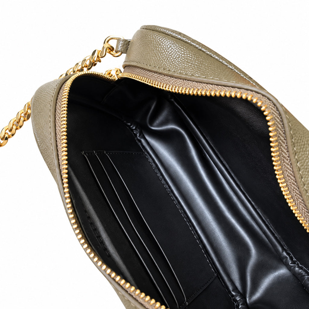 Saint Laurent YSL Lou Mini Camera Bag – Khaki Gold