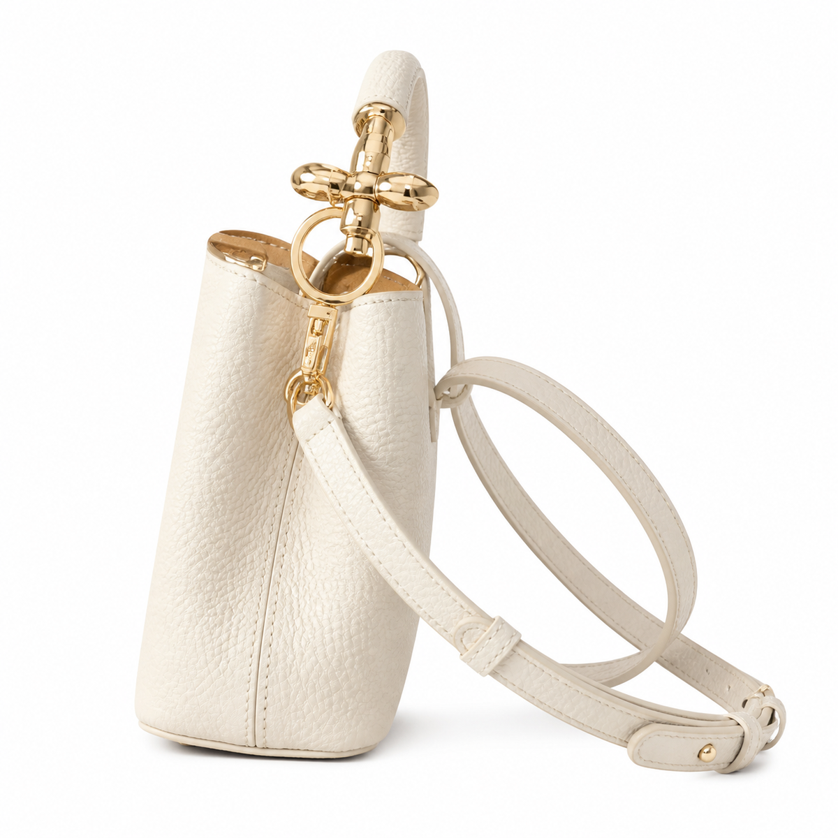 Louis Vuitton Capucines Mini – White Embossed Leather