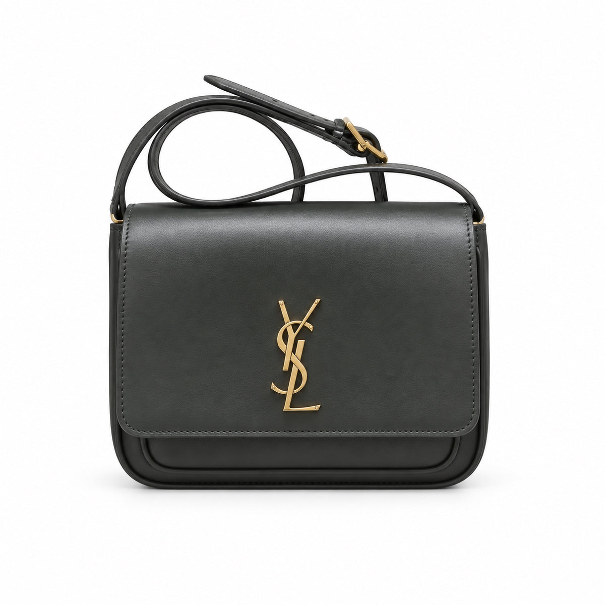 YSL Saint Laurent Solferino Crossbody Bag Dark Grey