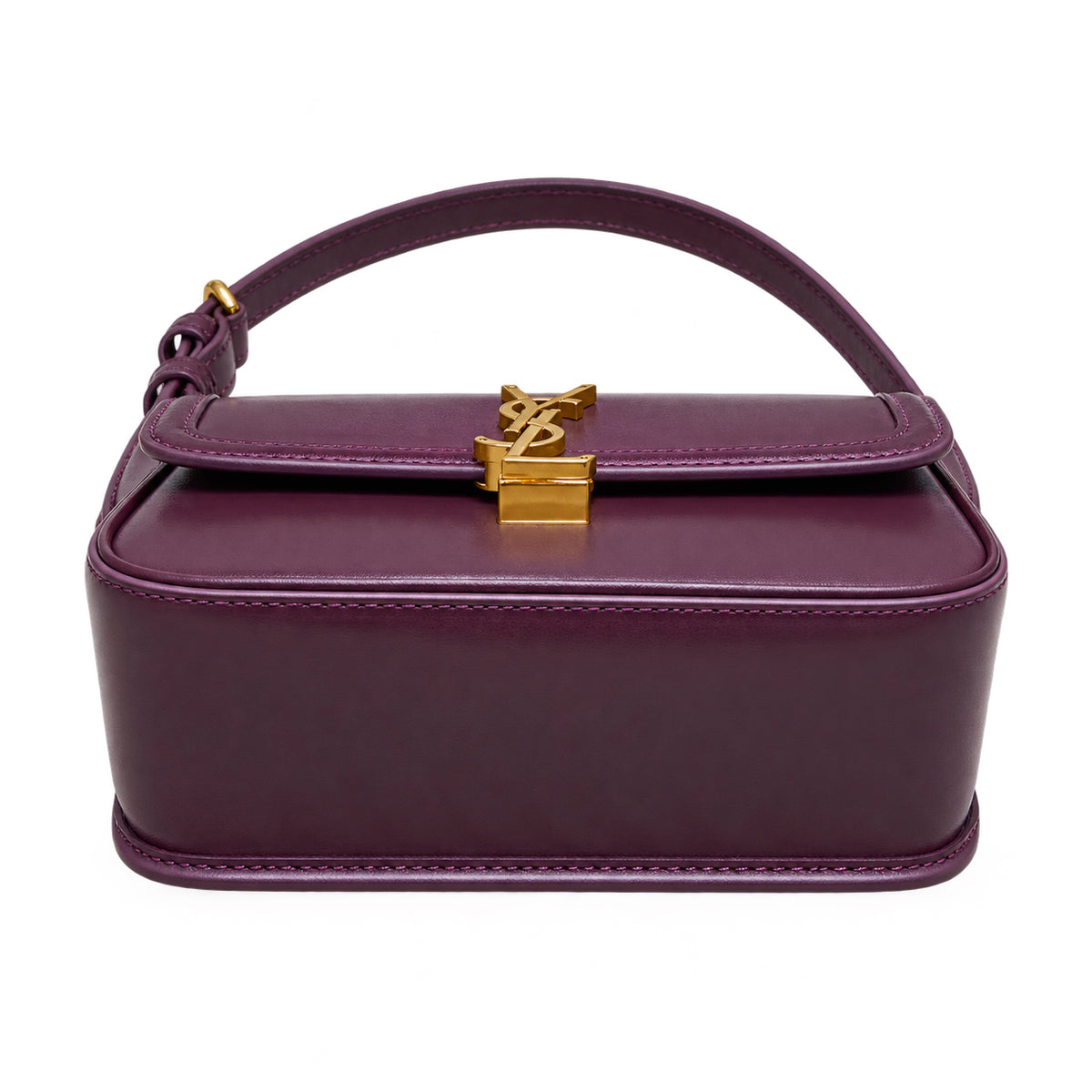 Saint Laurent Solferino Bag – Burgundy Leather