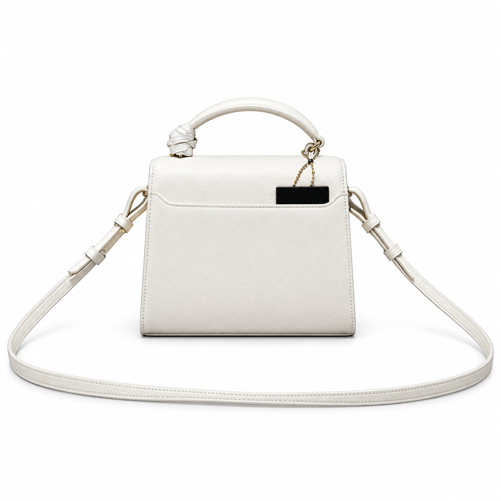 Saint Laurent Cassandra Mini – Cream Smooth Leather Gold