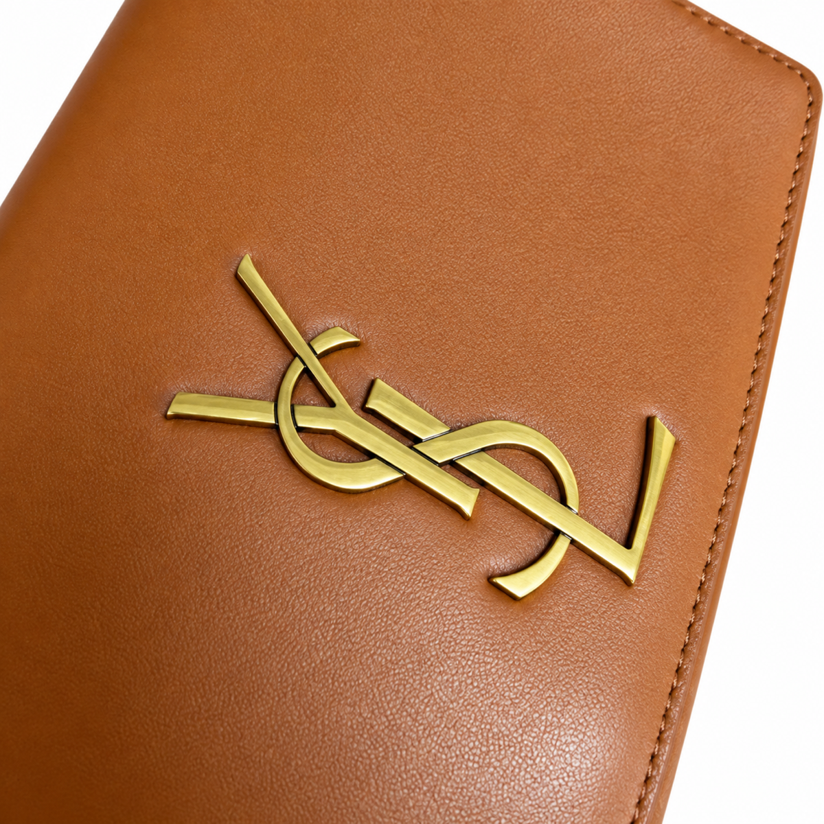 Saint Laurent YSL Kate Large Chain Bag – Caramel