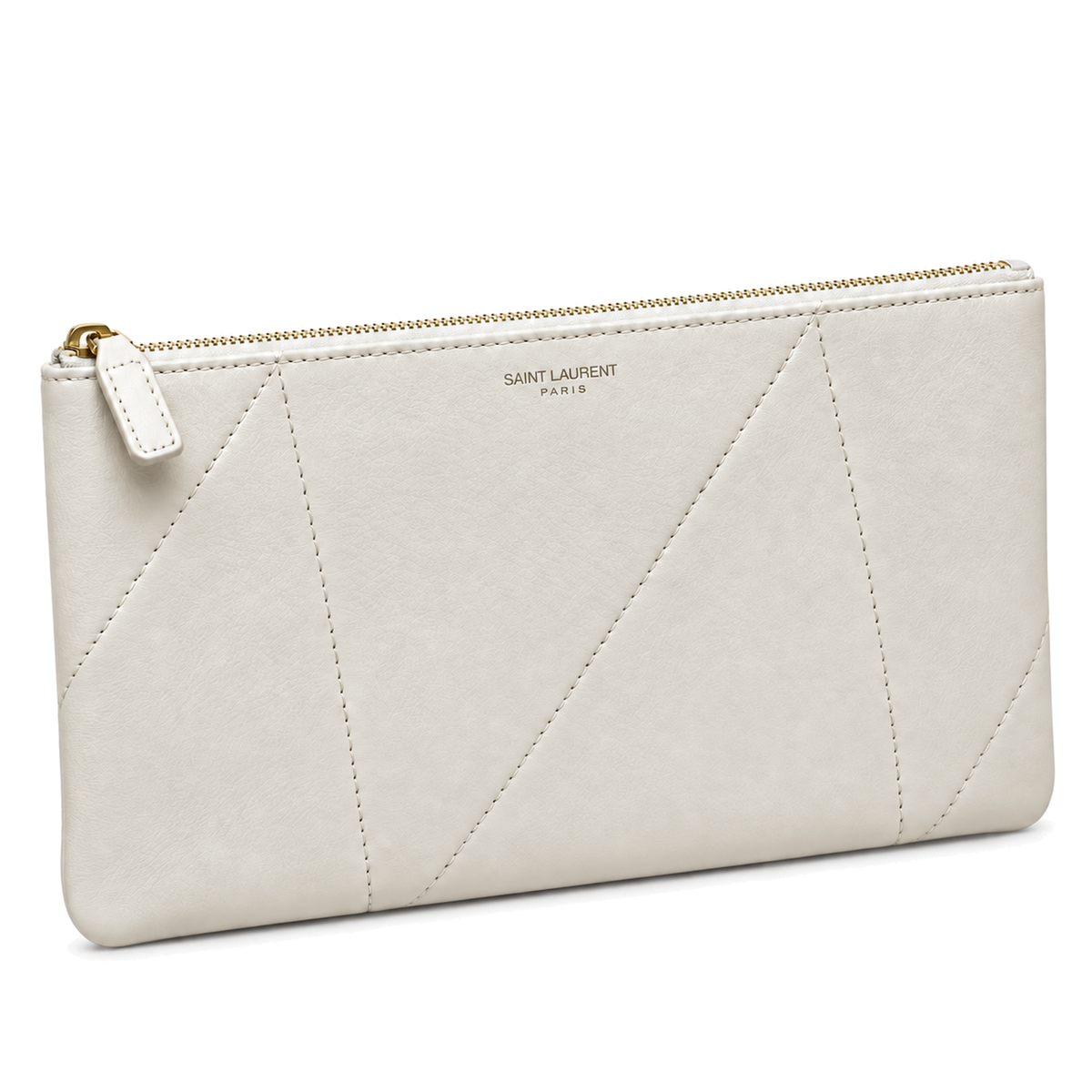 YSL Saint Laurent Jamie Tote Ivory Quilted Leather Set