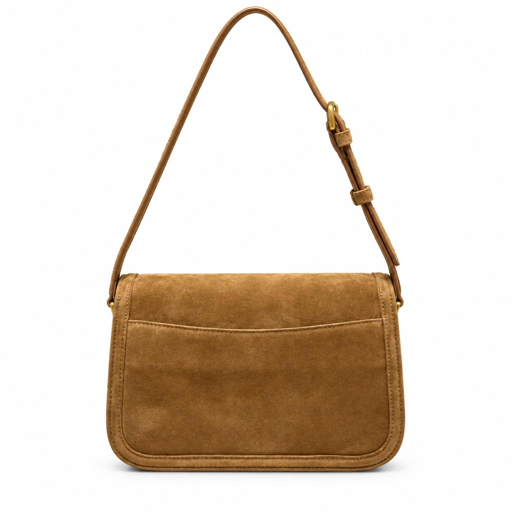 Saint Laurent Solferino Mini Bag – Tan Suede