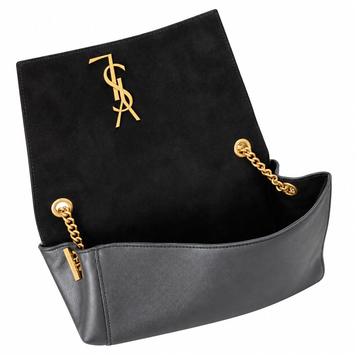 Saint Laurent YSL Kate Large Chain Bag – Black Gold