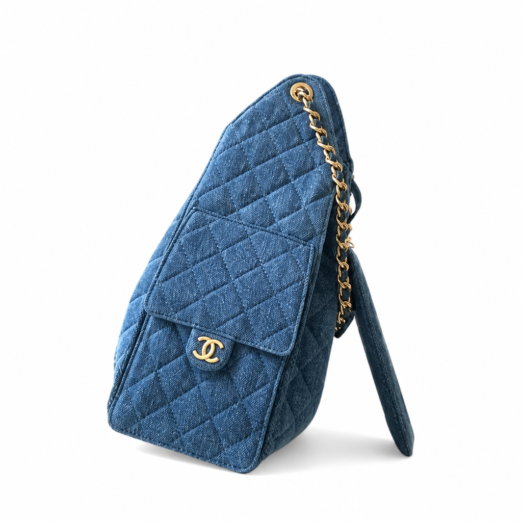 Chanel Quilted Leather Relaxed Chain Shoulder Bag