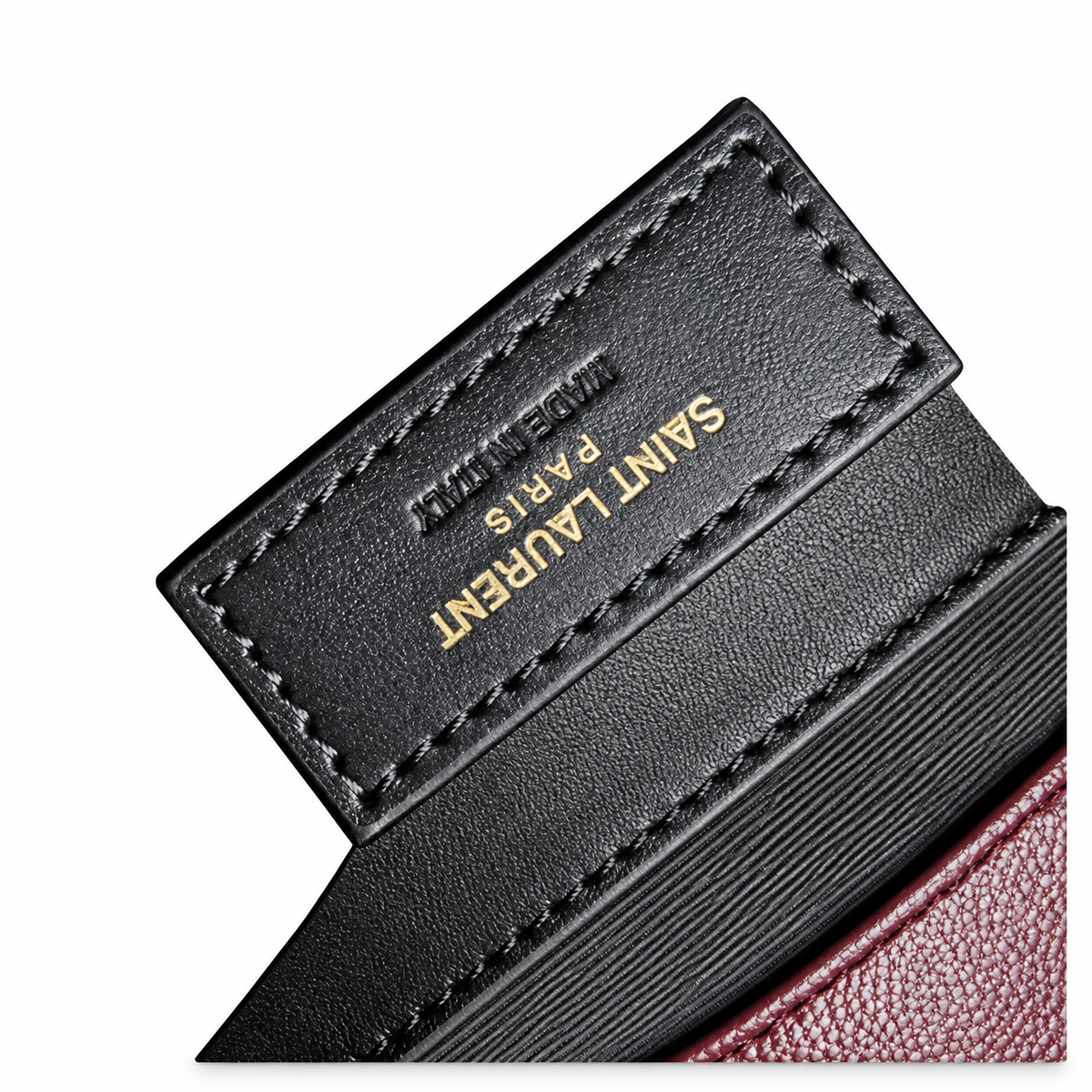 Saint Laurent YSL College Medium – Burgundy Gold