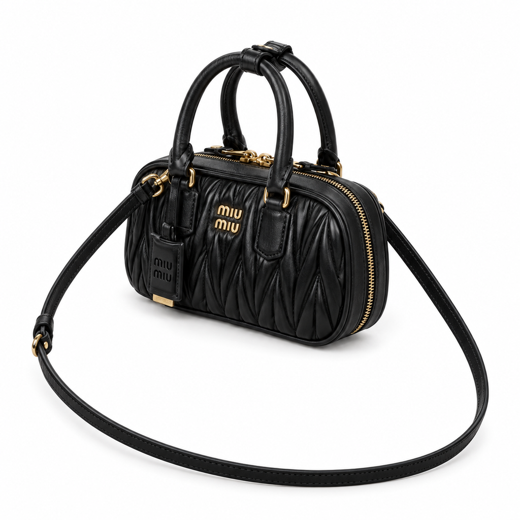 Miu Miu Matelassé Leather Slim Crossbody Bag
