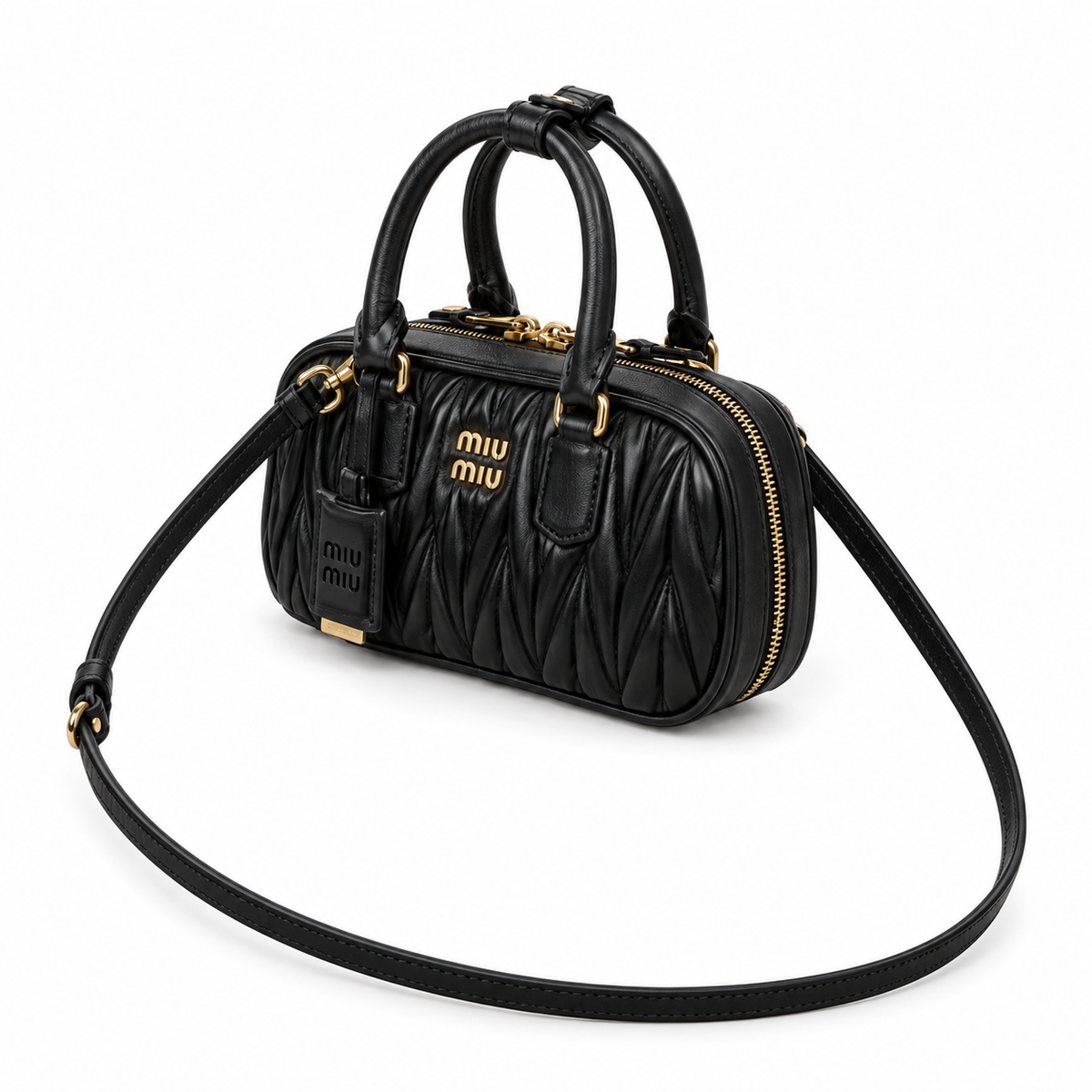 Miu Miu Matelassé Leather Slim Crossbody Bag