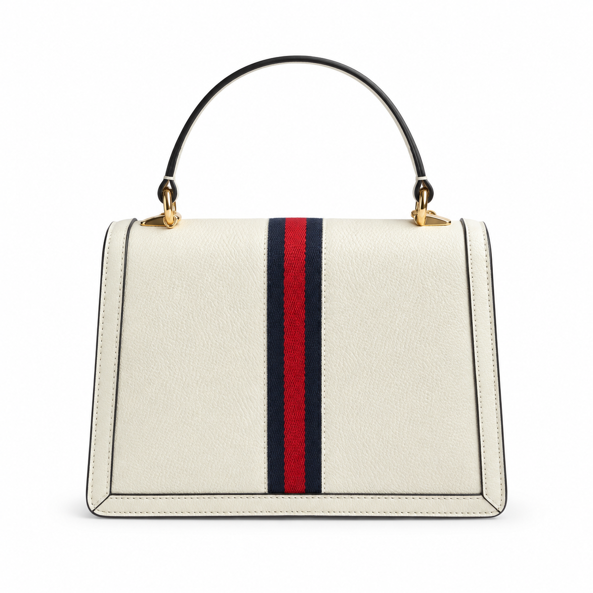 Gucci Ophidia Small Top Handle Bag White Leather