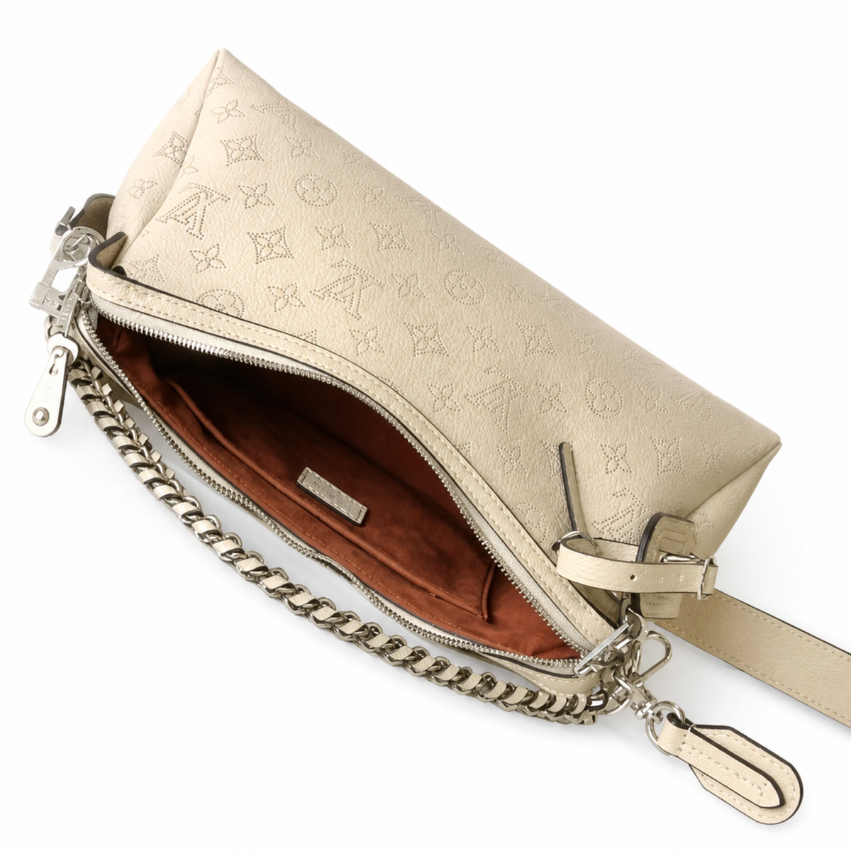 Louis Vuitton Beaubourg Hobo MM Mahina Perforated Leather Chain Bag