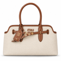 Miu Miu Leather Top Handle Bag 44 cm