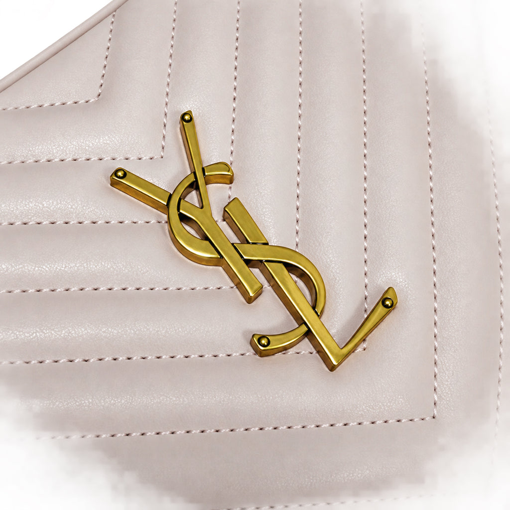Saint Laurent YSL Lou Large Camera Bag – Blush Pink