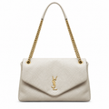 YSL Saint Laurent Envelope Large Chain Shoulder Bag Ivory