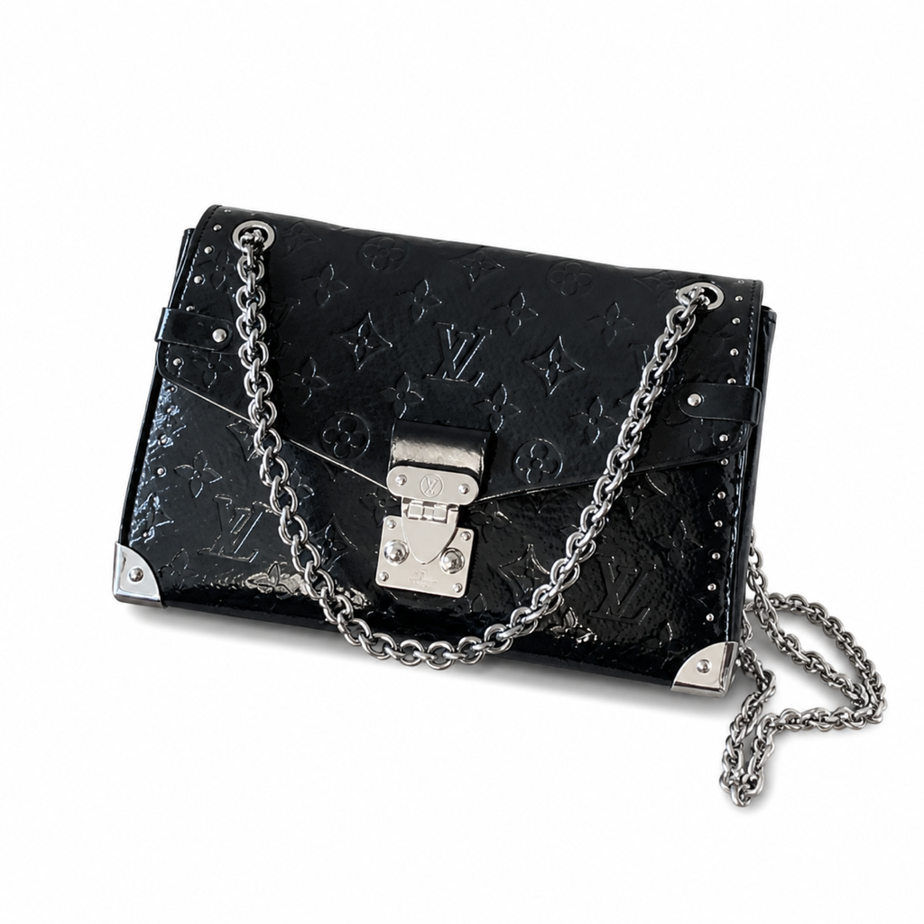 Louis Vuitton Monogram Vernis Chain Shoulder Bag – Black
