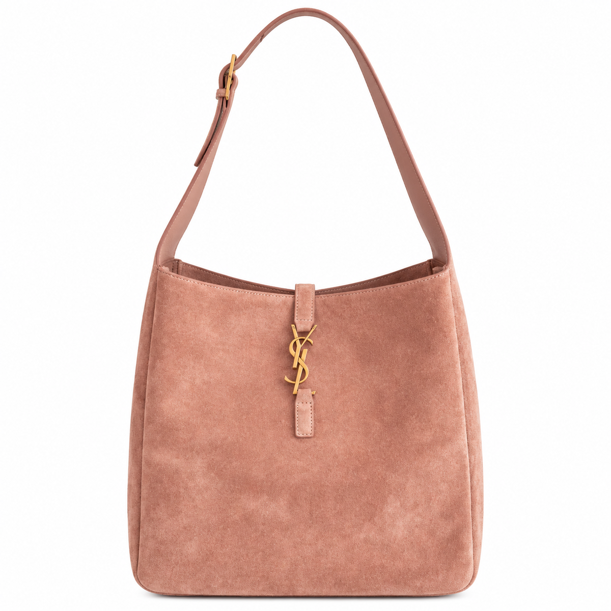 YSL Le 5 à 7 Hobo Bag Pink Suede Saint Laurent