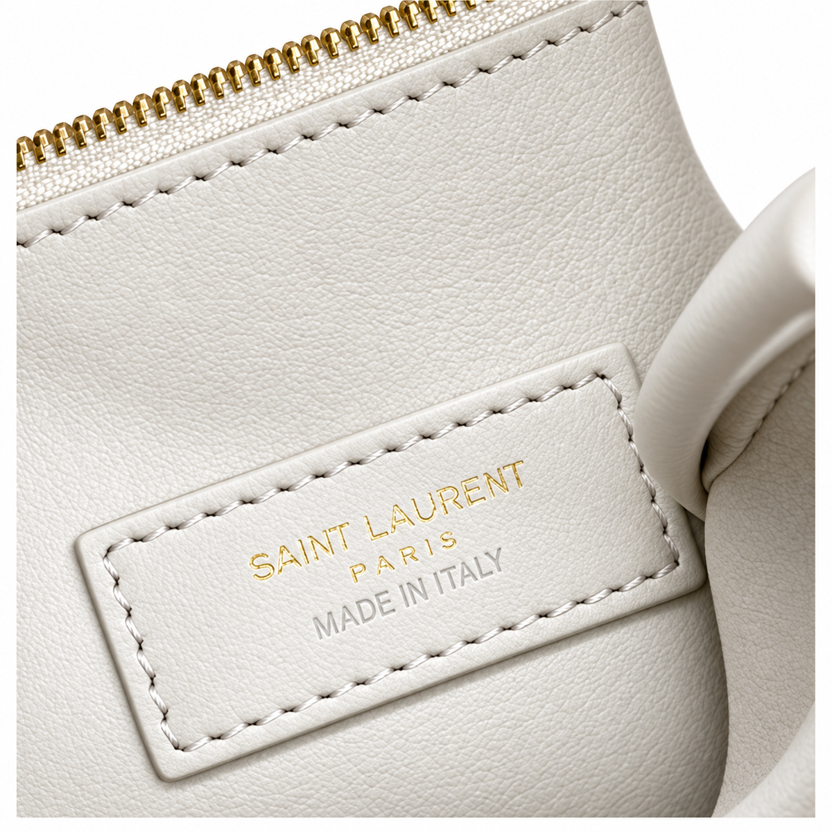Saint Laurent YSL Le 5 à 7 Hobo – Cream Gold