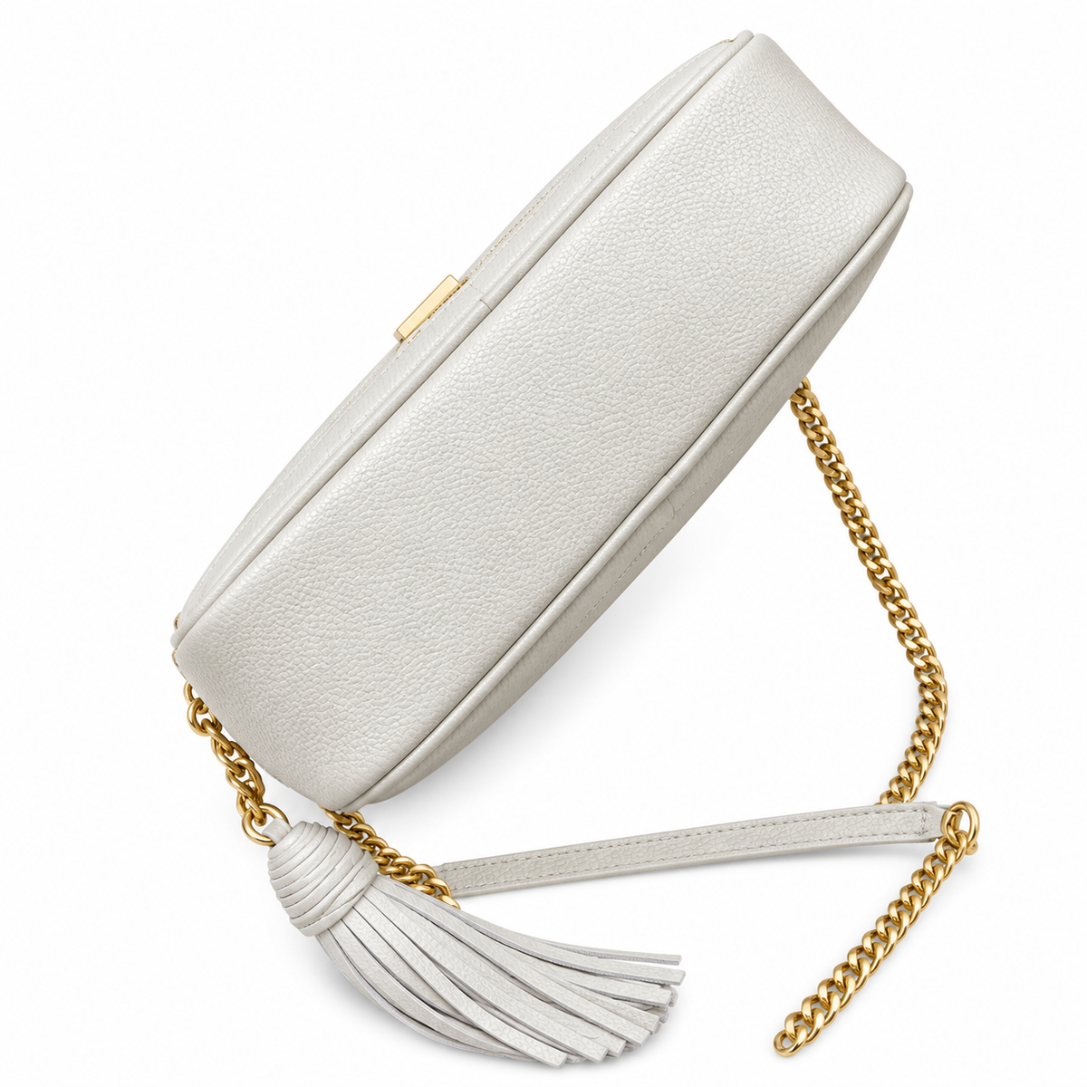 YSL Saint Laurent Lou Camera Bag in Cream Matelassé Leather