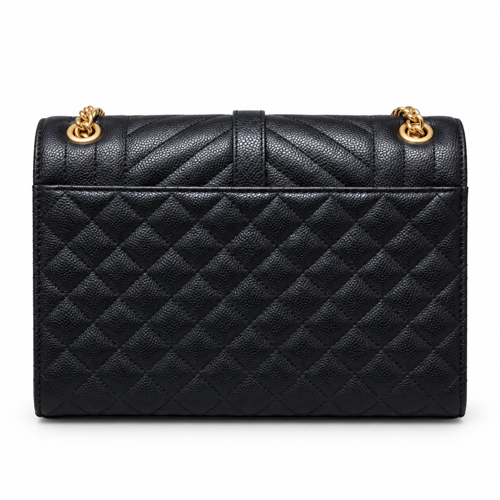 Saint Laurent YSL Envelope Large – Black Gold