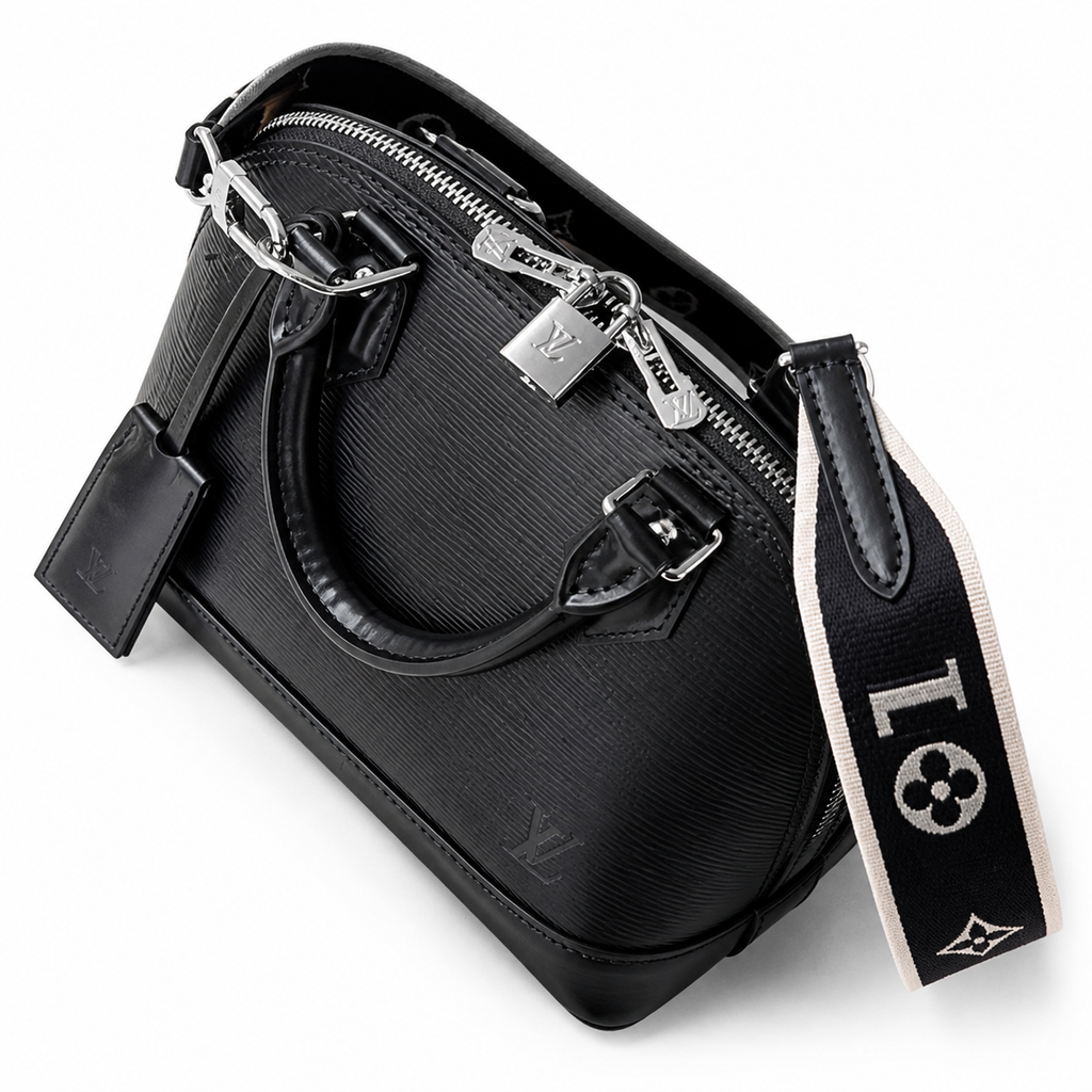 Louis Vuitton Alma BB Black Epi Leather Silver Hardware Bag