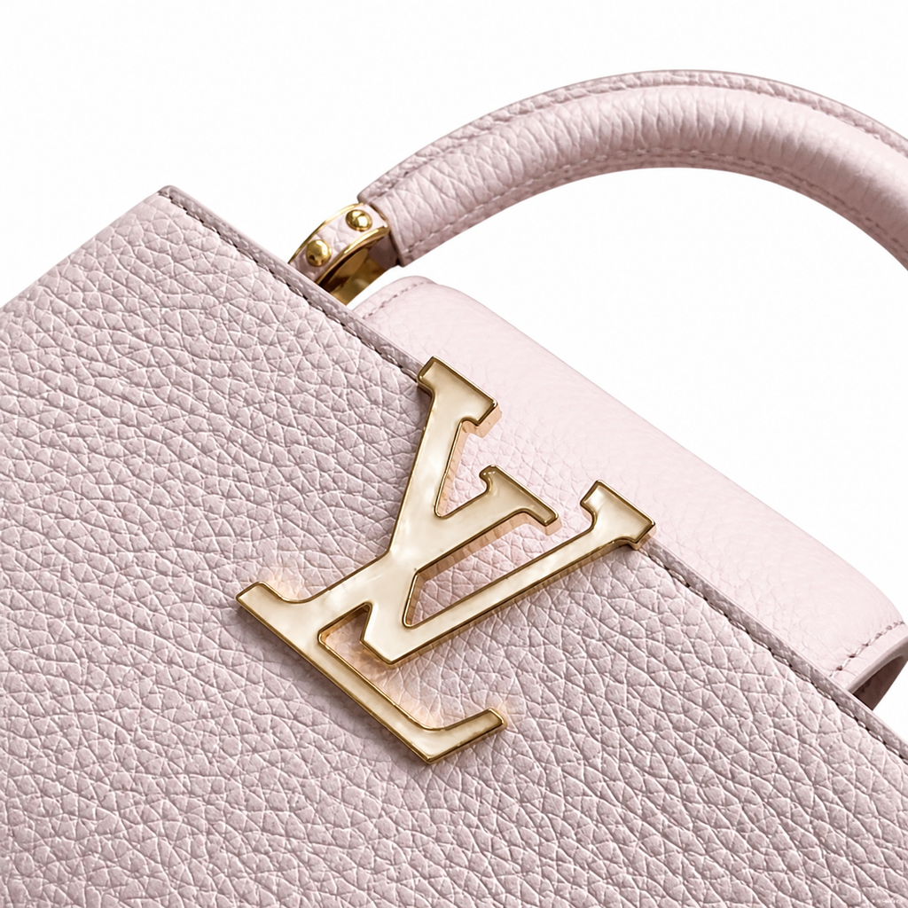 Louis Vuitton Capucines Mini – Blush Pink Flower Chain