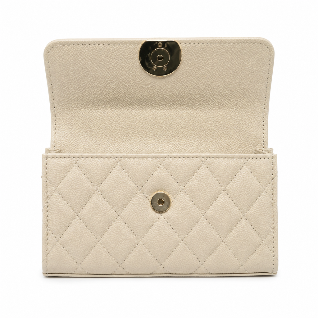 Chanel Quilted Leather Interlaced Chain Crossbody