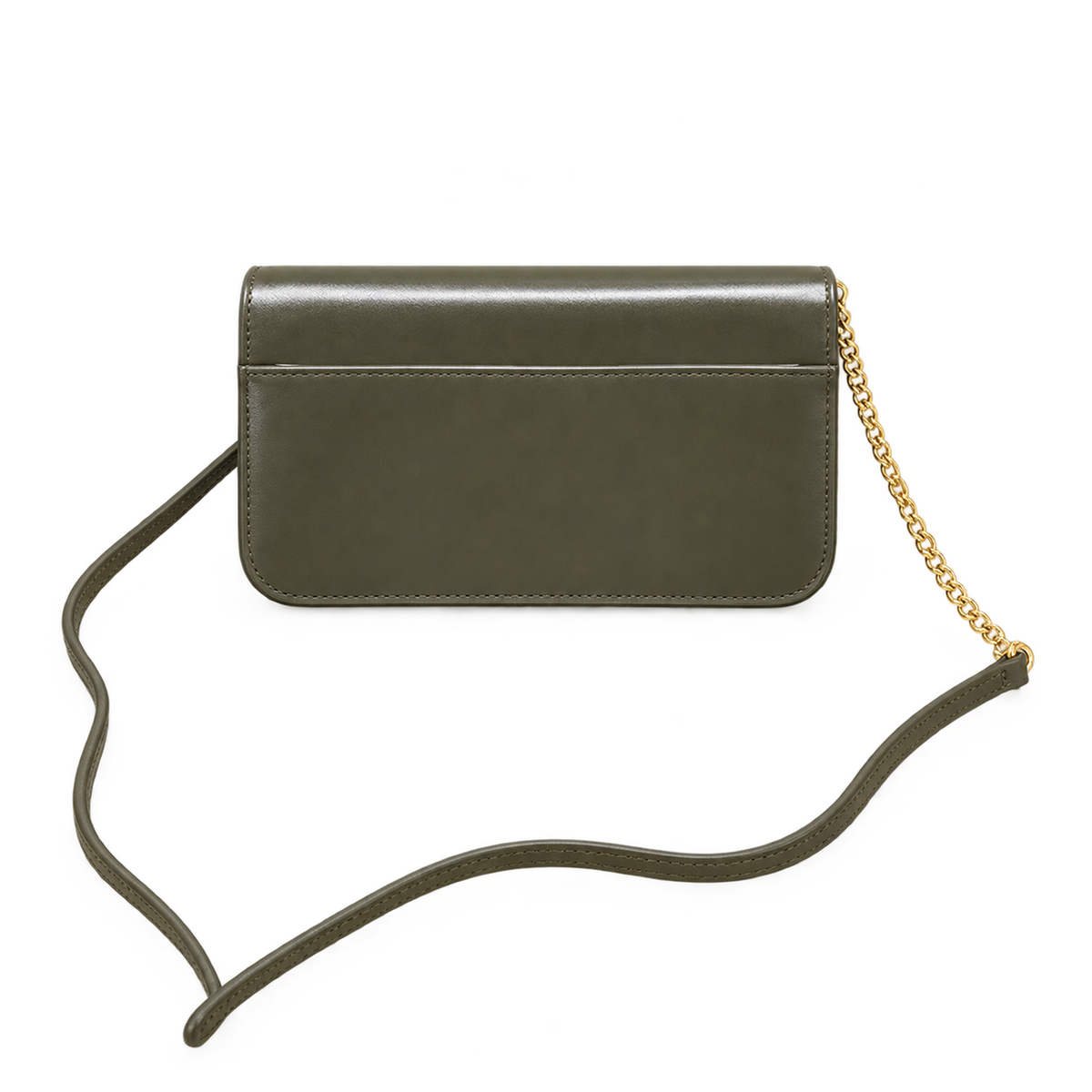 Saint Laurent Kate Chain Wallet Bag in Khaki