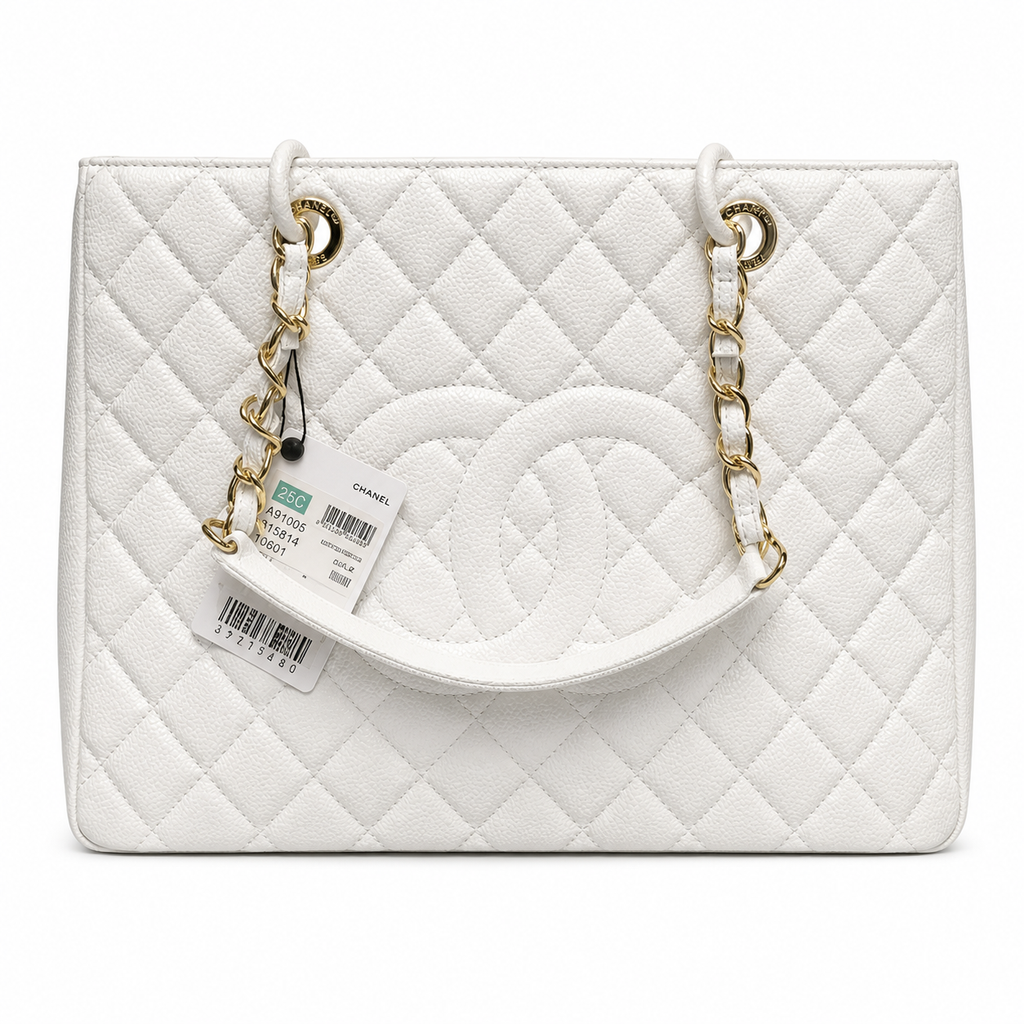 Chanel Classic Quilted Flap Bag | CC Turn-Lock Leather Chain Strap — 24x33cm
