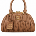 Miu Miu Matelassé Leather Rebel Charm Crossbody Bag