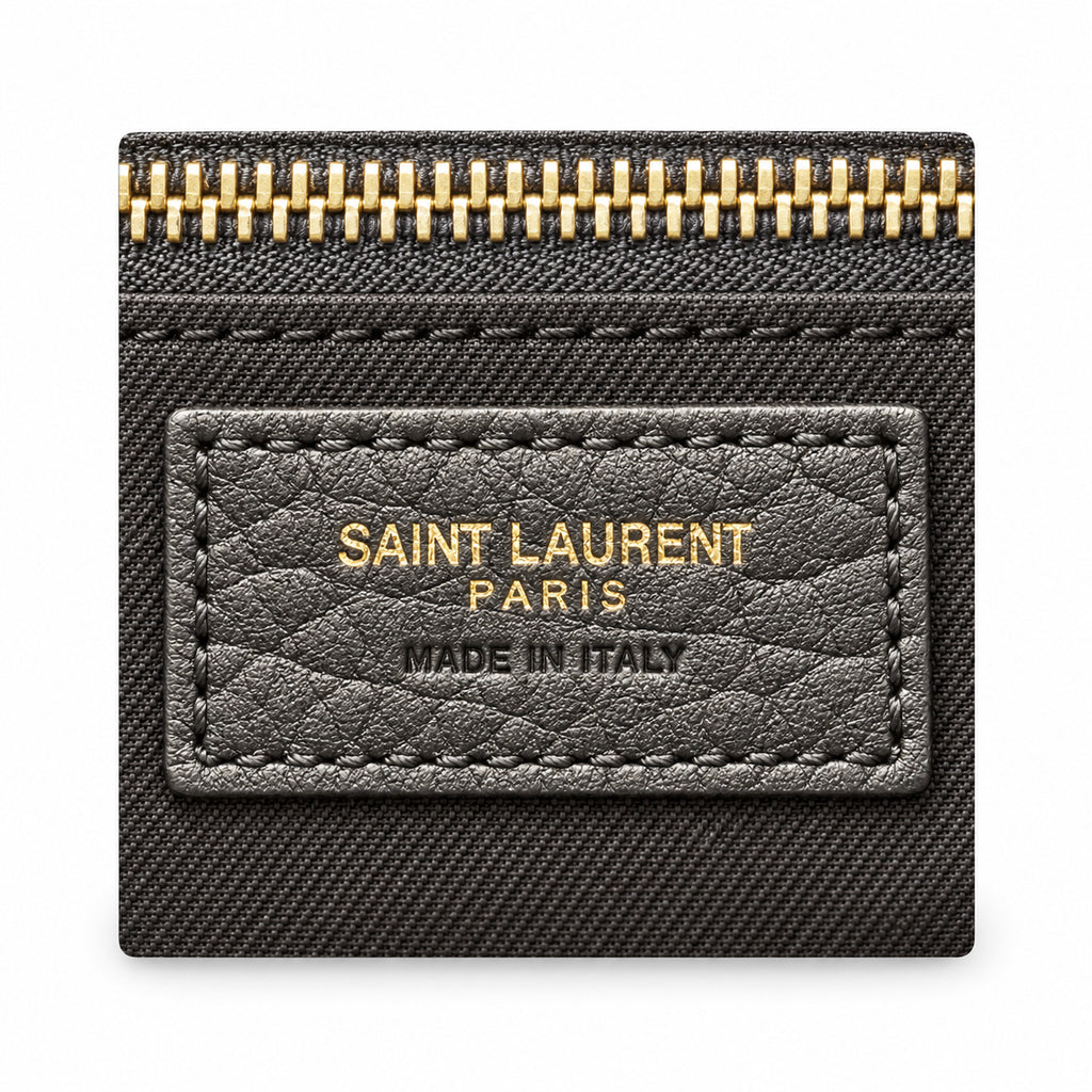 Saint Laurent YSL Calypso Chain Bag – Black Grained Leather