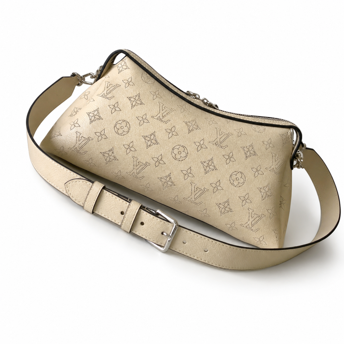 Louis Vuitton Beaubourg Hobo MM Mahina Perforated Leather Chain Bag