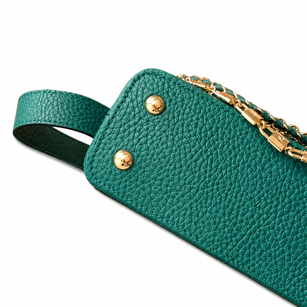 Louis Vuitton Capucines Mini – Emerald Taurillon Triple Chain