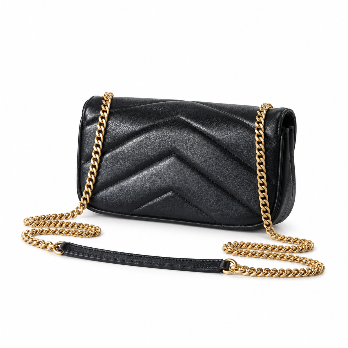 YSL Loulou Small Chain Bag – Black Quilted Leather